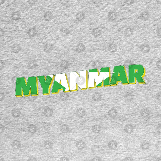 Myanmar Vintage style retro souvenir by DesignerPropo